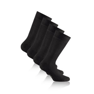 Rohner Socks Bambussocken Schwarz 2er-Pack