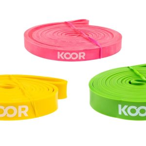 KOOR Fitnessband 3er-Set, leicht bis mittel